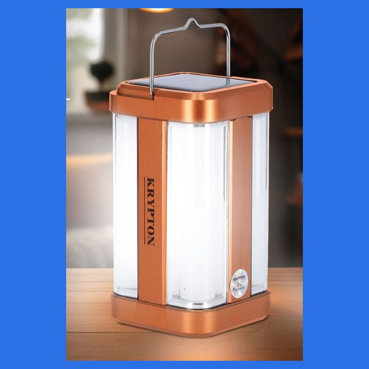 Rechargeable Emergency light with solar panel /Lampe d’éclairage d’urgence rechargeable avec panneau solaire