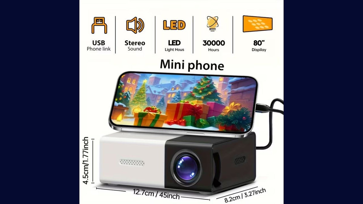1080P Mini Portable Projector, Local
