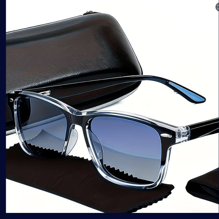 Unisex Trendy Eyewear Featuring a Square TAC Lens Frame