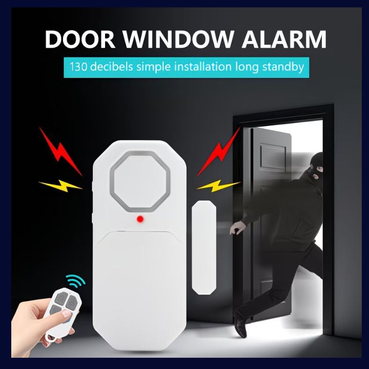 Door & Window Alarm System with Remote Control