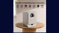 Smart Projector Local 1080P & Supports 4K