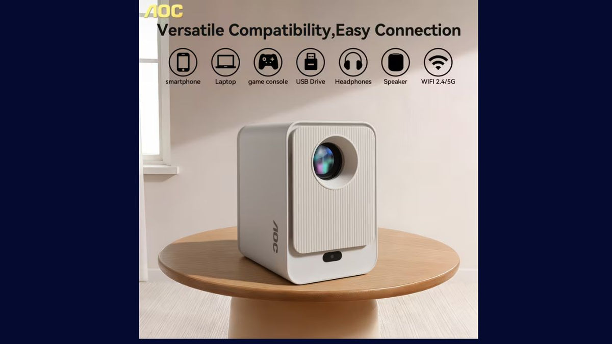 Smart Projector Local 1080P & Supports 4K