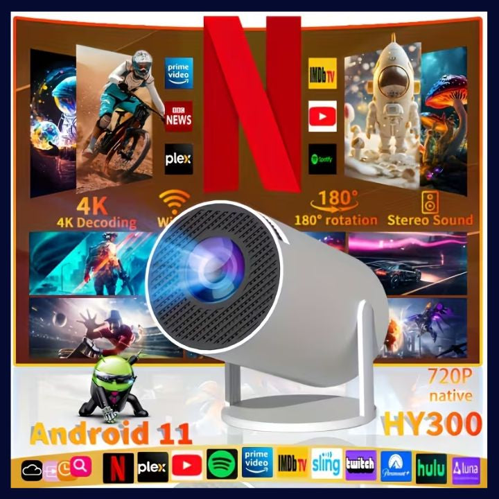 HY300PRO Smart Projector,