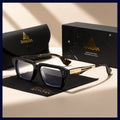 RANORA  Premium Men'S Fashion Glasses, Retro Square Unisex Rivet