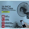 16 INCH WALL FAN WITH REMOTE CONTROL / Ventilateur mural 16 pouces avec télécommande