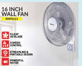 16 INCH WALL FAN /Ventilateur mural 16 pouces