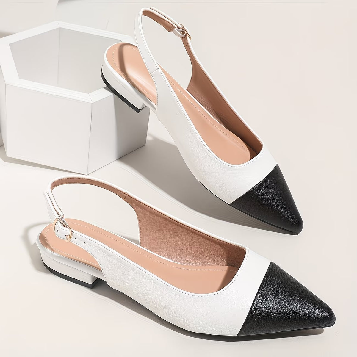 Ladies' Slip-On Faux Low-Heeled Shoes -