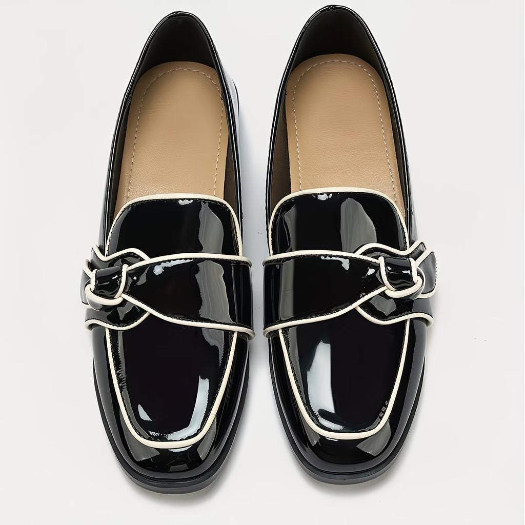 Elegant And Versatile Commuting Loafers with a Chunky Heel,