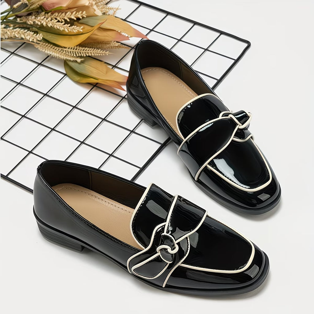 Elegant And Versatile Commuting Loafers with a Chunky Heel,