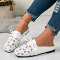 Women'S Floral Lace Mesh Breathable Flat Shoes,