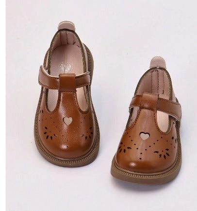 Girls' Original  Loafer T-Strap Shoes 2025 Spring/Autumn New Style Little Girl Baby Children Princess Shoes