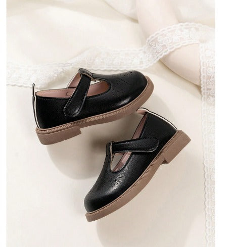 Girls' Original  Loafer T-Strap Shoes 2025 Spring/Autumn New Style Little Girl Baby Children Princess Shoes