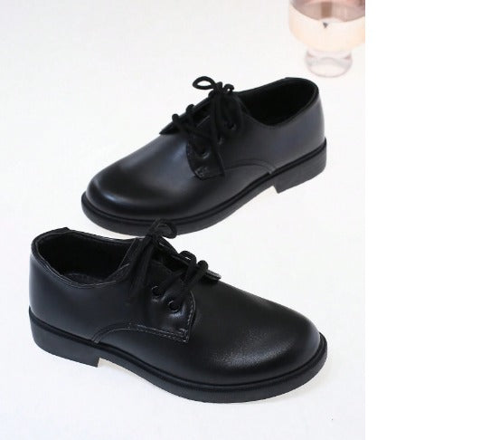 Children's Formal Shoes, British Style Black Loafers,