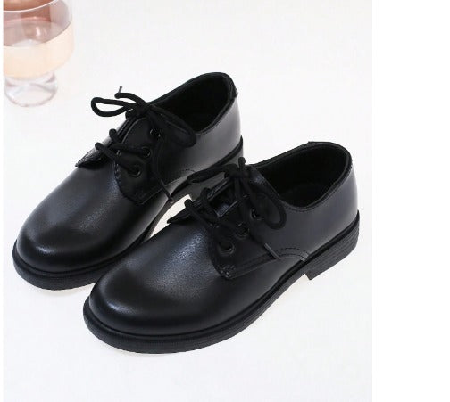 Children's Formal Shoes, British Style Black Loafers,