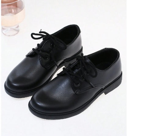Children's Formal Shoes, British Style Black Loafers,