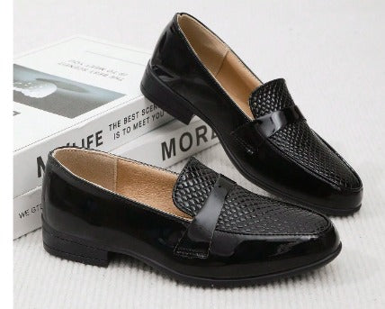 New Boys' Oxford Shoes, Black British Style