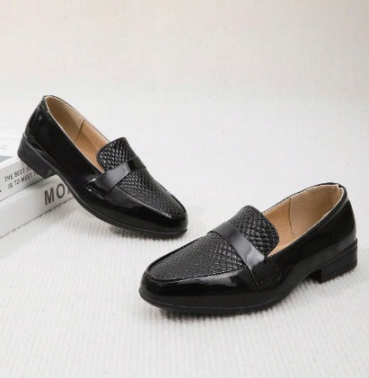 New Boys' Oxford Shoes, Black British Style