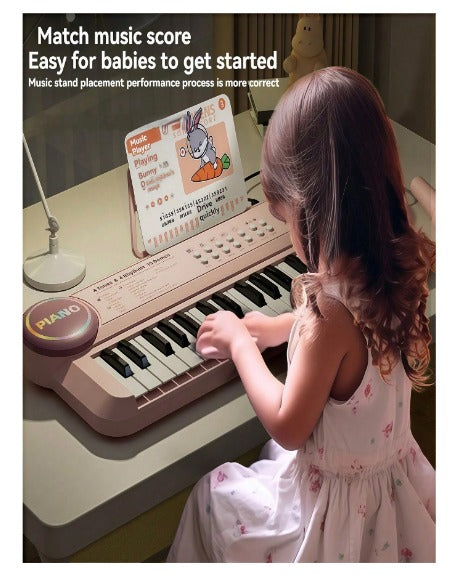 37-Key Children's Piano Keyboard Toy With Microphone