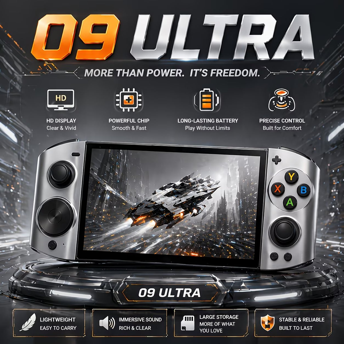 2026 New 09 ULTRA Portable Handheld Game Console